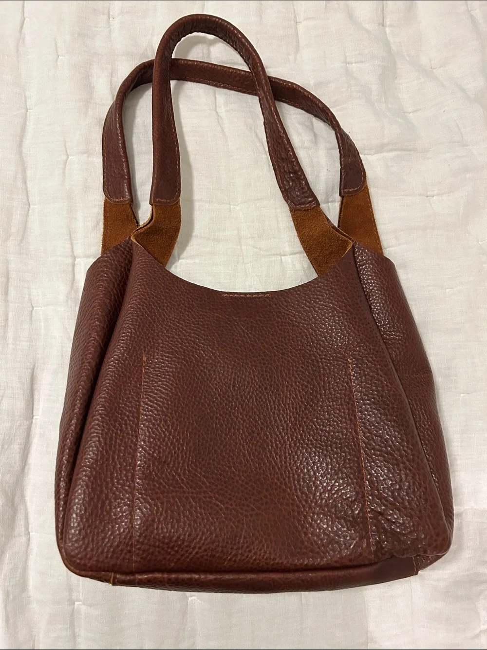 Portland Leather Large Madison Shoulder Bag, Nutmeg - Picture 4 of 5